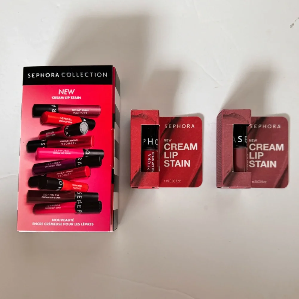 Sephora Collection Cream Lip Stain in Always Red and Marvelous Mauve